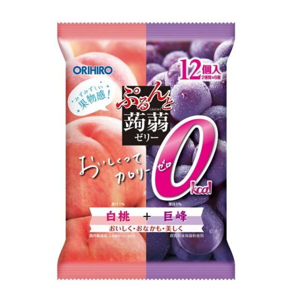 ORIHIRO- Thạch mềm vị đào nho tím 20gx12 chiếc