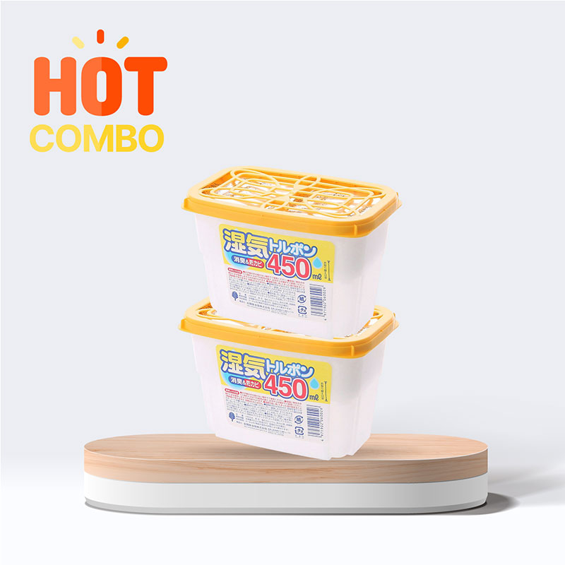Combo 2 Chất hút ẩm khử mùi chống mốc Kokubo 450ml Combo 2 Chất hút ẩm khử mùi chống mốc Kokubo 450ml